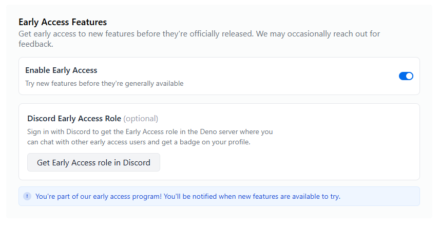 Early access joining screenshot